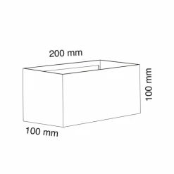 Aplique Cube Plus acabado blanco LED 20w 4000k 1400lm IP54 estilo moderno