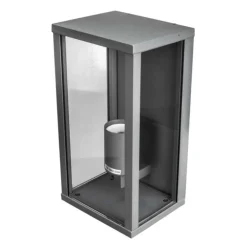 Aplique de pared Candela Gris oscuro 1XE27 exterior IP44 estilo moderno