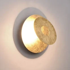 Aplique de pared Leano Oro Circular LED 6w 3000k