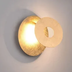 Aplique de pared Leano Oro Circular LED 6w 3000k