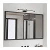 Aplique de pared Madge LED 6w 420lm 4000k IP44 40cm moderno acabado negro ideal para baños