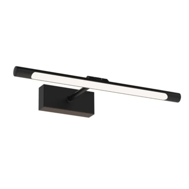 Aplique de pared Madge LED 6w 420lm 4000k IP44 40cm moderno acabado negro ideal para baños