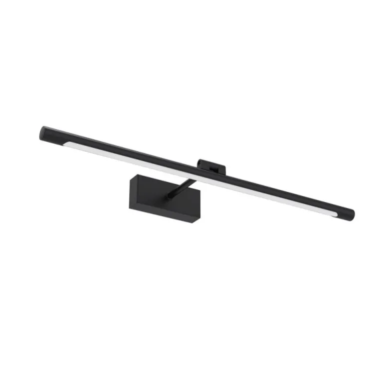Aplique de pared Madge LED 8w 560lm 4000k IP44 60cm moderno acabado negro ideal para baños