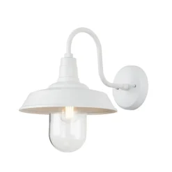 Aplique de pared Medina Blanco 1XE27 IP44