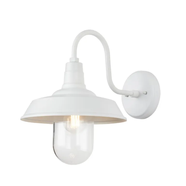 Aplique de pared Medina Blanco 1XE27 IP44