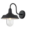 Aplique de pared Medina Negro 1XE27 IP44