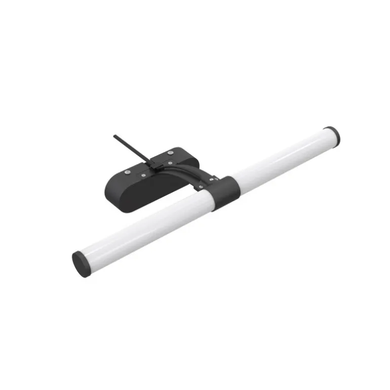 Aplique de pared Odile LED 8w 880lm 4000k IP44 60cm moderno acabado negro ideal para baños