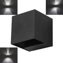Aplique de pared Rex gris urbano