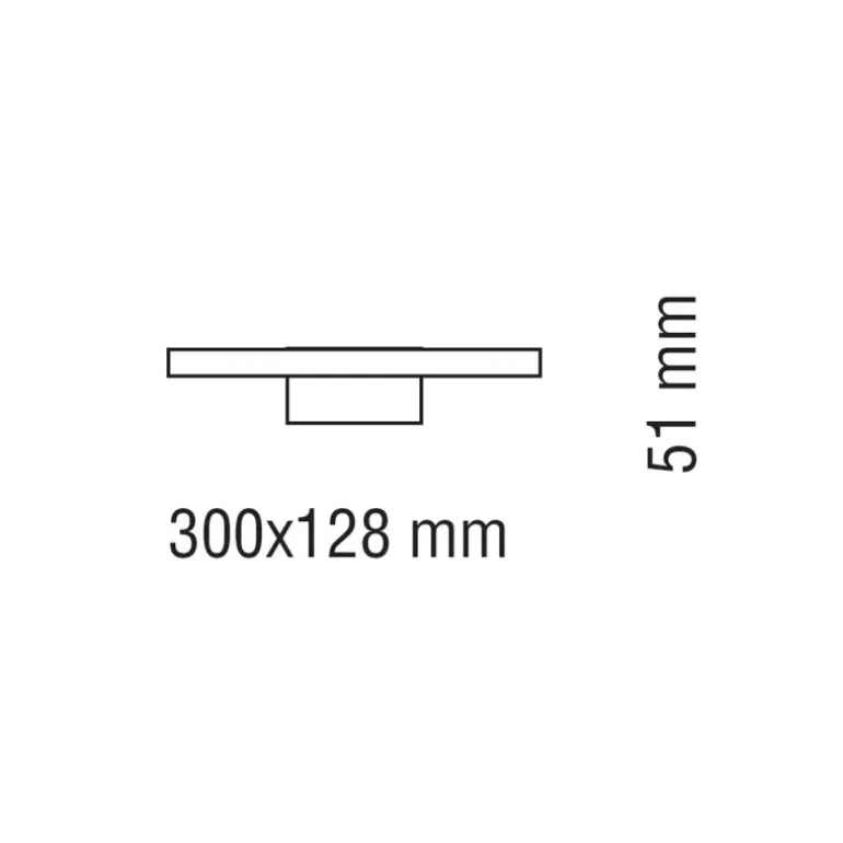 Aplique de pared Roth LED 6w 4000k 420lm IP44 acabado negro estilo moderno 30cm con 3 modos de instalación diferentes