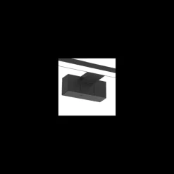 Aplique de pared Roth LED 6w 4000k 420lm IP44 acabado negro estilo moderno 30cm con 3 modos de instalación diferentes