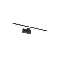 Aplique de pared Roth LED 12w 4000k 840lm IP44 acabado negro estilo moderno 60cm con 3 modos de instalación diferentes