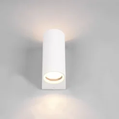 Aplique de pared Roya Semicircular Blanco 2XGU10 IP44
