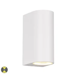 Aplique de pared Roya Semicircular Blanco 2XGU10 IP44