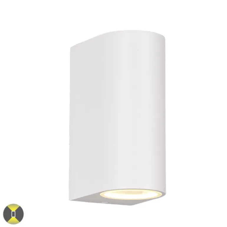 Aplique de pared Roya Semicircular Blanco 2XGU10 IP44