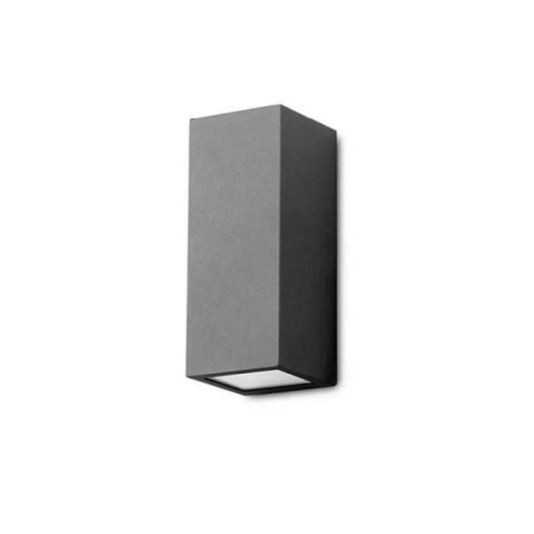 Aplique rectangular 2l gris oscuro
