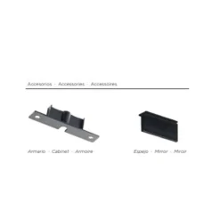 Aplique Tiwall Negro 8w 4000k Kit