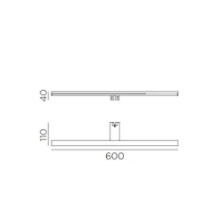 Aplique Tiwall 16w 3000k cromo