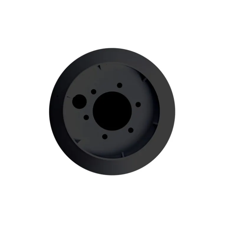 Base para ventilador de techo acabado negro