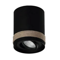 Cilindro GU10 negro ratán