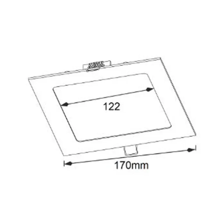 Downlight cuadrado NG 12w 4000k