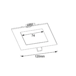Downlight cuadrado Ng 6w 4000k