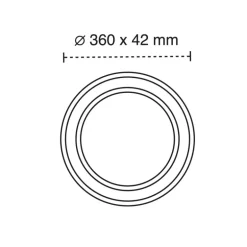 Downlight Halo 36W 3CCT Negro