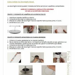 Downlight redondo Monet 12w 4000k blanco Clip-on