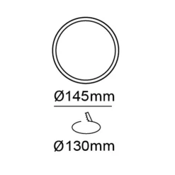 Downlight 16W Redondo Kaju Cuero