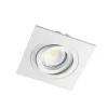 Empotrable de techo Helium cuadrado en aluminio blanco 1XGU10 estilo moderno 9x9cm