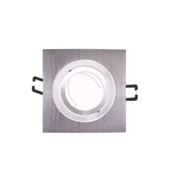 Empotrable de techo Helium cuadrado en aluminio 1XGU10 estilo moderno 9x9cm