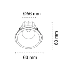 Empotrable 8w CCT Blanco