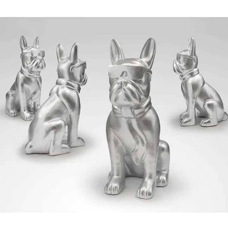 Figura Bulldog Plata XXL
