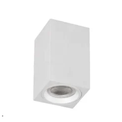 Foco cubo superficie blanco