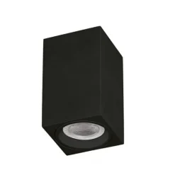 Foco superficie Negro Cubo