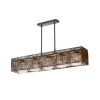 LAMPARA ALEXANDRA 5 LUCES WENGUE