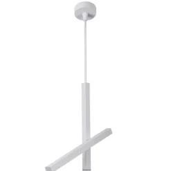 Lampara colgante Bambu blanco