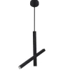 Lampara colgante Bambu 2l negro