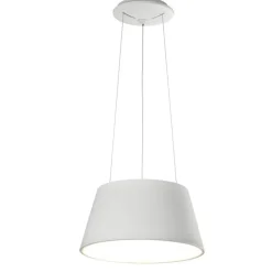 Lampara colgante campana Oslo blanca