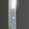 Lampara de pie Apolo níque satinado