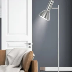 Lampara de pie Lumiere Niquel satinado