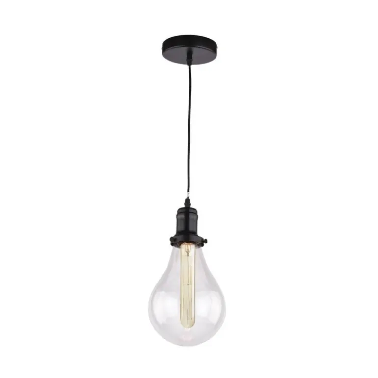 Lámpara Bulb Negro mate