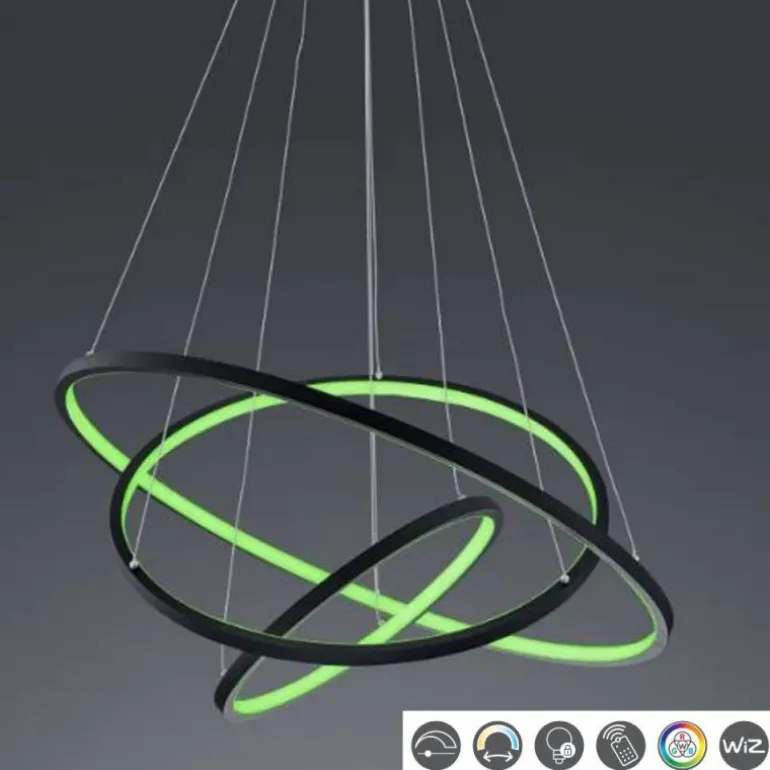 Lámpara colgante Aarón RGB+APP Antracita