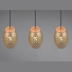 Lámpara colgante Bidar 3L Café