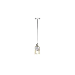 Lámpara colgante Cristal transparente con relieve