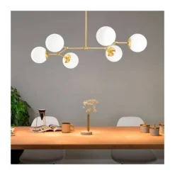 Lámpara colgante Dama Oro 6l
