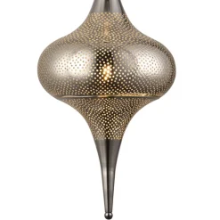 Lámpara colgante de techo Amman Cromo 1XE27 30CM Ø