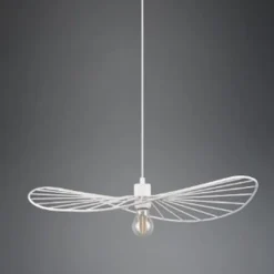 Lámpara colgante de techo Chapeau Blanco 1XE27 60cm Ø
