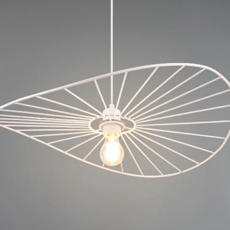 Lámpara colgante de techo Chapeau Blanco 1XE27 60cm Ø