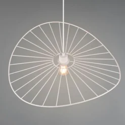 Lámpara colgante de techo Chapeau Blanco 1XE27 60cm Ø
