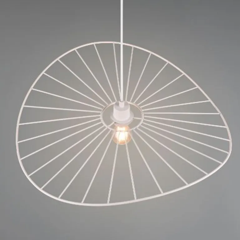 Lámpara colgante de techo Chapeau Blanco 1XE27 60cm Ø